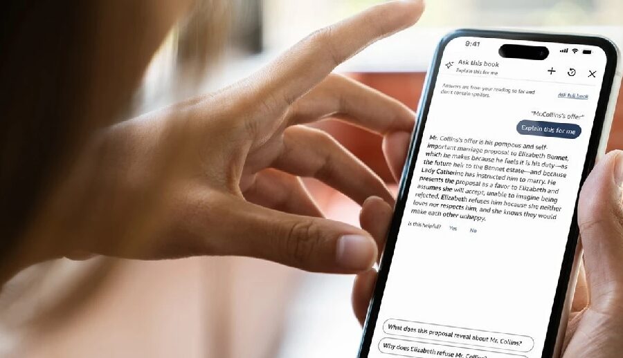 अमेजनले किन्डल एपमा आर्टिफिसियल इन्टेलिजेन्स एसिस्टेन्ट लन्च गर्यो