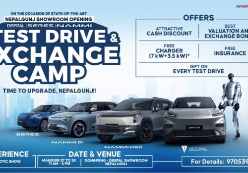Deepal and Nammi test drive and exchange in Nepalgunj