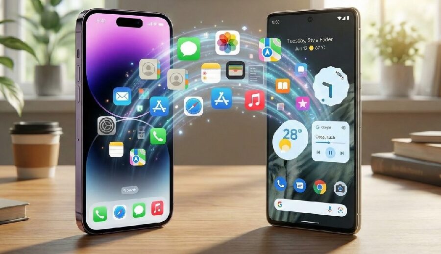 आफ्ना इकोसिस्टमहरू बीच स्विच गर्न सजिलो बनाउन सहकार्य गर्दै गुगल र एप्पल