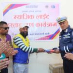  उपत्यक ट्राफिक प्रहरीलाई ‘म्याजिक लाइट’ हस्तान्तरण