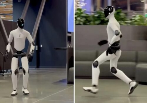 टेस्लाको अप्टिमस रोबोटले दौडन सिक्यो