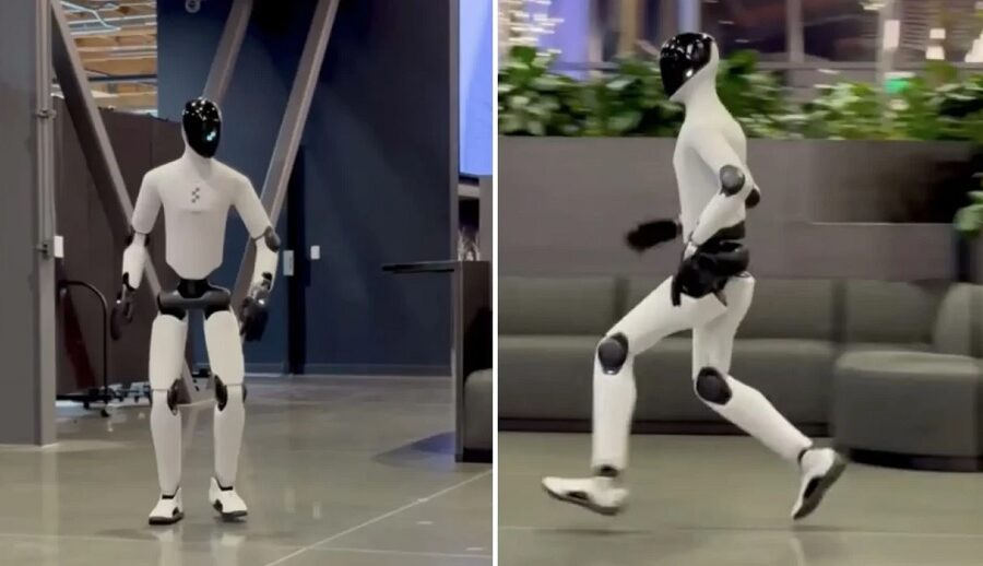 टेस्लाको अप्टिमस रोबोटले दौडन सिक्यो