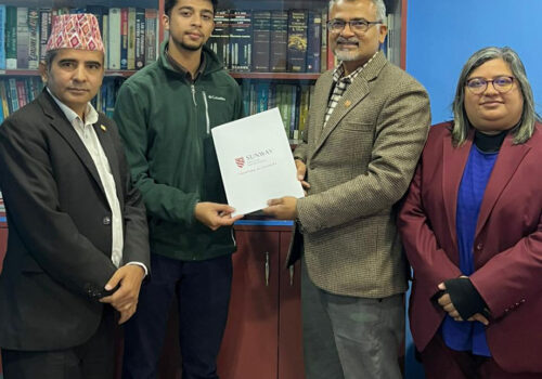 नेपालमा एआई शिक्षा र कानुनी प्रविधिमा नवप्रवर्तनलाई अघि बढाउन सनवे कलेज र कानुन एआईबीच साझेदारी