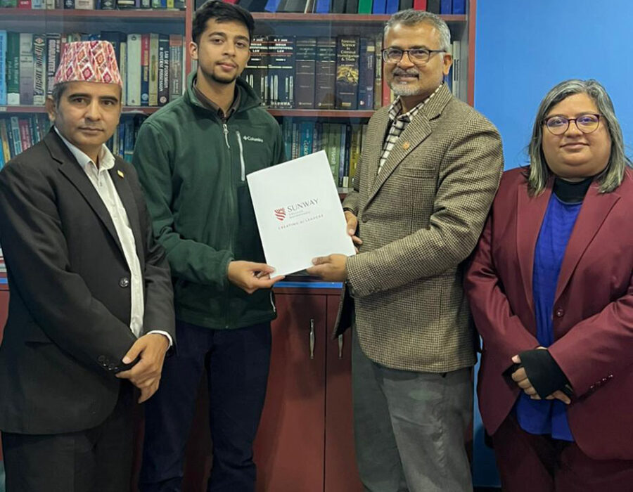 नेपालमा एआई शिक्षा र कानुनी प्रविधिमा नवप्रवर्तनलाई अघि बढाउन सनवे कलेज र कानुन एआईबीच साझेदारी