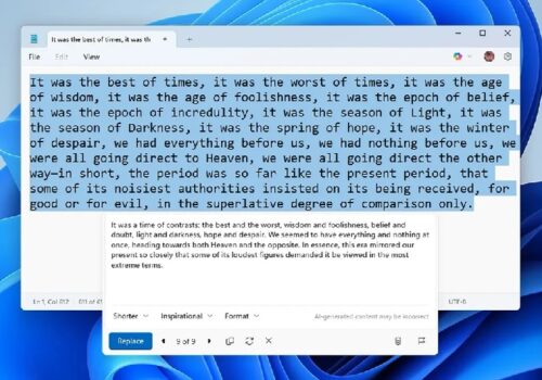 आर्टिफिसियल इन्टेलिजेन्स अब पेन्ट र नोटप्याडमा उपलब्ध