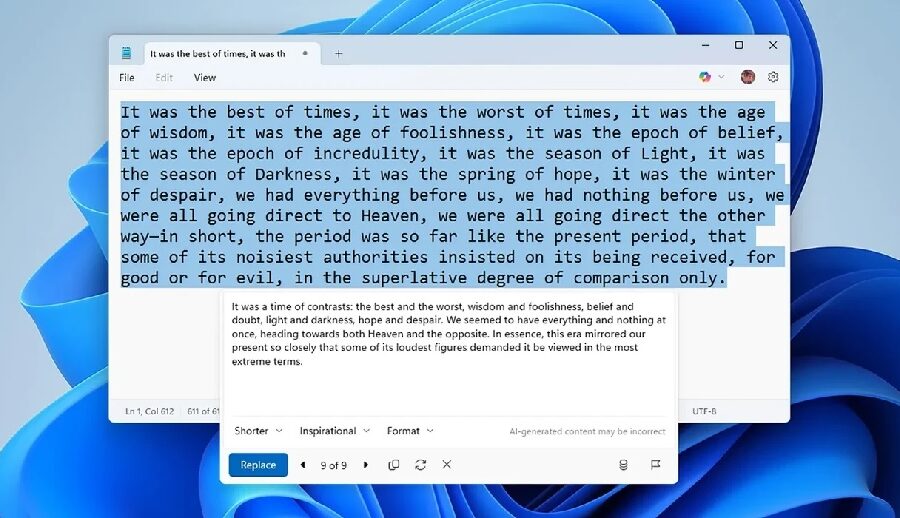 आर्टिफिसियल इन्टेलिजेन्स अब पेन्ट र नोटप्याडमा उपलब्ध