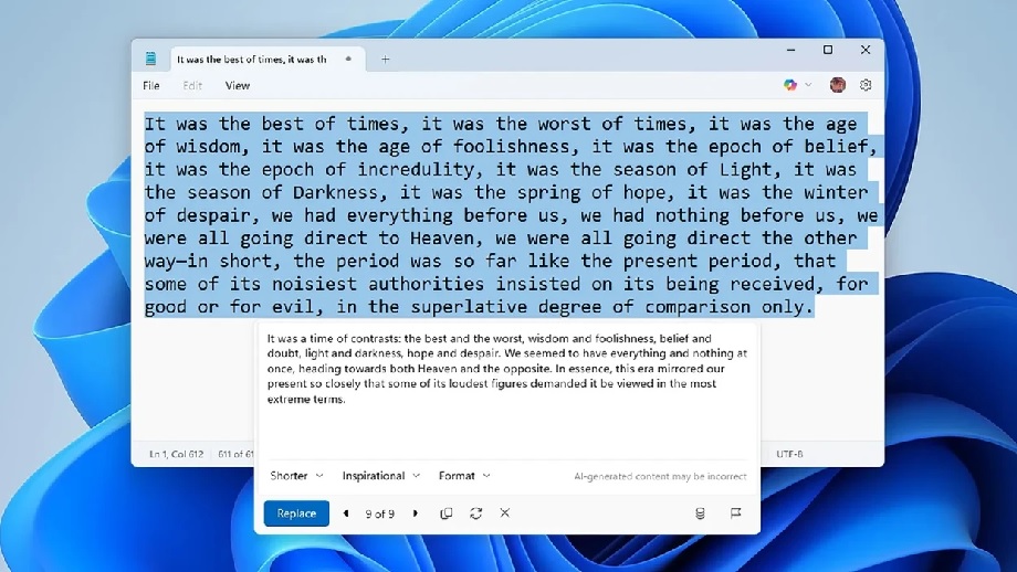 आर्टिफिसियल इन्टेलिजेन्स अब पेन्ट र नोटप्याडमा उपलब्ध