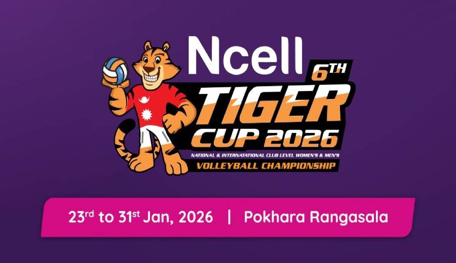आजबाट शुरु भएको छैठौं टाइगर कपमा एनसेलको सहकार्य