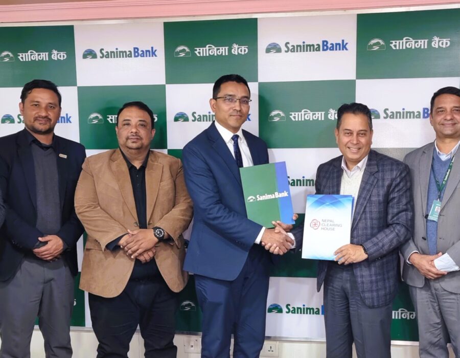 सानिमा बैंक र नेपाल क्लियरिङ्ग हाउस बीच नेशनल स्वीच कार्ड अन्तर्गत नेपालपे कार्ड नेटवर्कका लागि सम्झौता