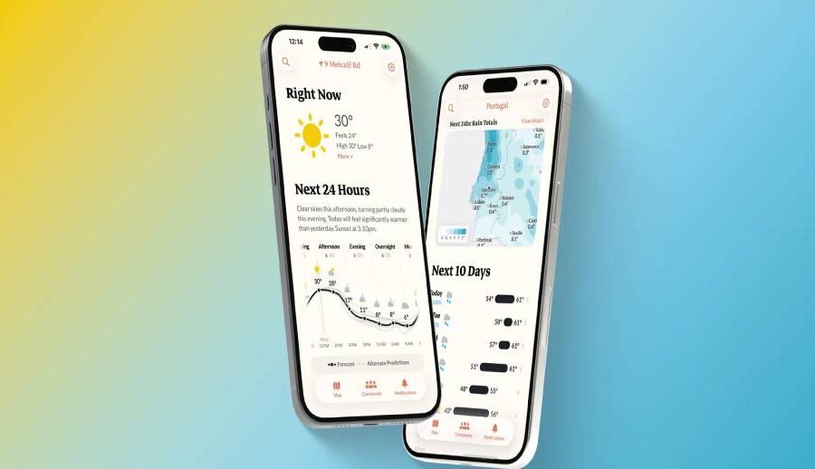 एप्पललाई मौसम पूर्वानुमान एप बिक्री गरेका डार्क स्काईका डेभलपरले ल्याए नयाँ एक्मी वेदर एप