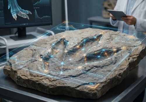 आर्टिफिसियल इन्टेलिजेन्सले डाइनासोरको पदचिह्न पहिचान गर्न यसरी मद्दत गर्यो