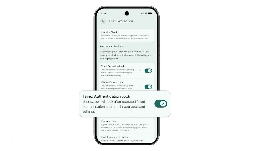गुगलले एन्ड्रोइड थेफ्ट प्रोटेक्सन सुविधाहरू विस्तार गर्दै