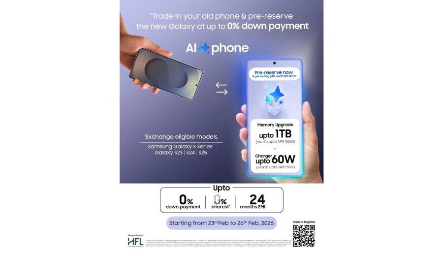 सामसङले गर्यो आगामी स्मार्टफोन लन्चका लागि विशेष “ह्याण्ड रेजर” प्रि–रिजर्भ अफरको घोषणा