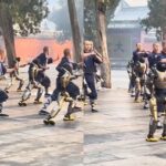 चीनमा भिक्षुहरुसँगै ह्युमनोइड रोबोटले पनि कुङ–फु तालिम लिँदै गरेको फुटेज भाइरल