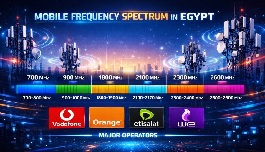 इजिप्टद्वारा साढे ३ अर्ब डलर बराबरको स्पेक्ट्रम बाँडफाँड: चार मोबाइल अपरेटरले पाए ४१० मेगाहर्ज फ्रिक्वेन्सी