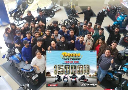 टीभीएस एनटर्क १२५ ले नेपालमा डेढ लाख प्रयोगकर्ता पार गर्यो