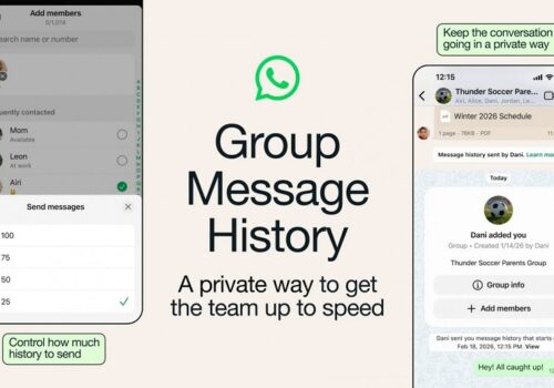ह्वाट्सएपले  प्रस्तुत गर्यो नयाँ ग्रुप म्यासेज हिस्ट्रि सुविधा