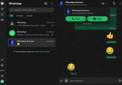 ह्वाट्सएप वेबमा भ्वाइस र भिडियो कल सेवा आउँदै