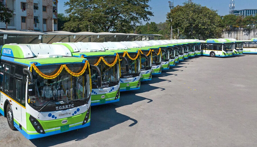 भारतको तेलङ्गना राज्यले २४० ओटा डिजेलमा आधारित सार्वजनिक बसलाई विद्युतीयमा रूपान्तरण गर्ने
