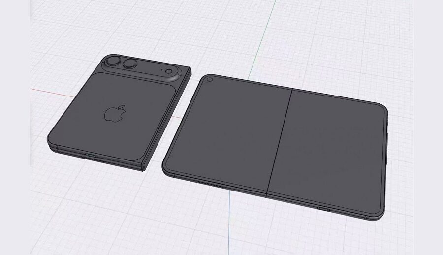 आईफोन फोल्ड अपडेट गरिएको सीएडी रेन्डरहरूमा देखा पर्यो