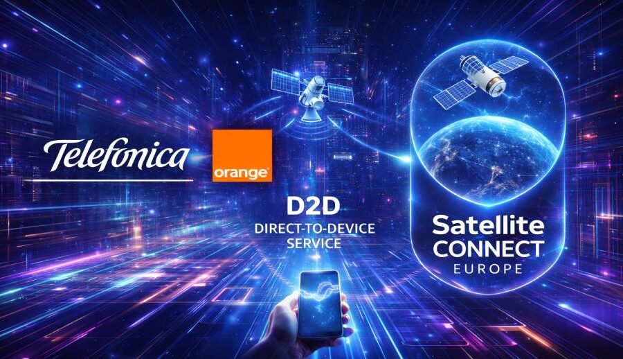 टेलिफोनिका र अरेञ्ज डाइरेक्ट-टू-डिभाइस स्याटेलाइट सेवा प्रयोग गर्ने विषयमा स्याटेलाइट कनेक्ट यूरोपसँग छलफलमा