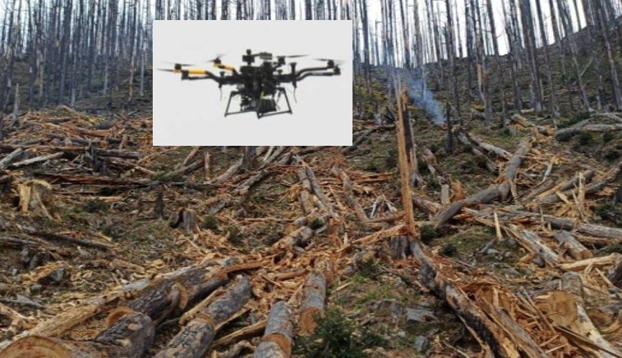 स्मार्ट बन्दै कृषि क्षेत्र: गतलाङ क्षेत्रमा ‘ड्रोन’बाट वनस्पतिका बीउ छरिदै