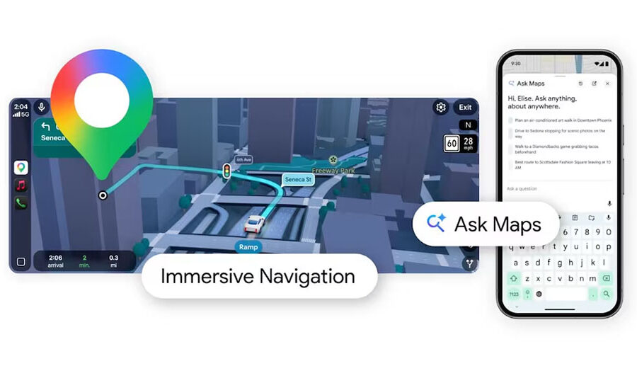 एआईले गुगल म्याप्सलाई गर्यो रूपान्तरण, म्याप्सलाई प्रश्नहरू सोध्न, थ्रीडी नेभिगेसन प्राप्त गर्न सकिने