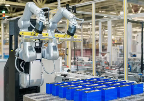 बुइक ब्याट्री एसेम्बली लाइनमा पाङ्ग्रायुक्त ह्युमनोइड रोबोट तैनाथ