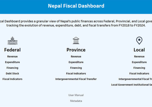 तीनै तहका सरकारको वित्तीय सूचक एकै ठाउँबाट हेर्न सकिने ‘नेपाल फिस्कल ड्यासबोर्ड’
