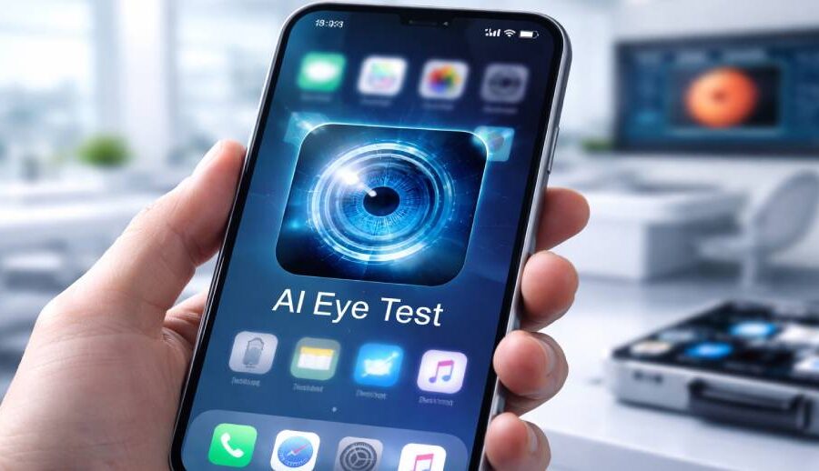 माडीको स्वास्थ्य संस्थामा ‘पिक’ नामक मोबाइल एपमार्फत् आँखा परीक्षण