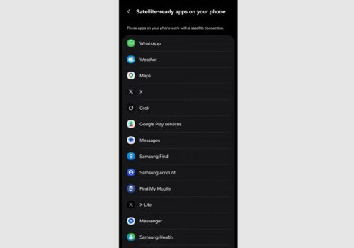 सामसङले स्याटेलाइट–रेडि एपहरूको सूची देखाउन सुरु गर्यो