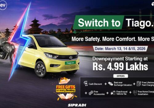 टाटा मोटर्सको ‘स्विच टु टियागो इभी’ एक्सचेन्ज क्याम्प शुरु, १५ गते सम्म चल्ने