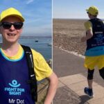 एआई ग्लासेसको मद्दतले दृष्टिविहीन व्यक्तिले पहिलो पटक म्याराथन दौडने