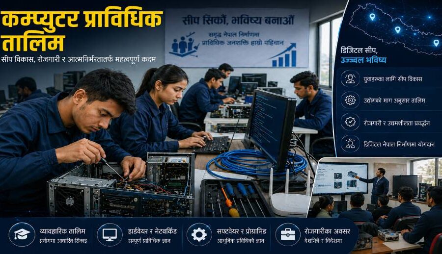 कैलालीमा चालिस युवालाई ‘कम्प्युटर टेक्निसियन’ र छपाइ ‘मेसिन अपरेटर’ तालिम