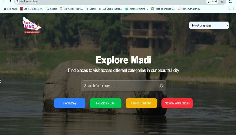 माडीको पर्यटन प्रवर्द्धनका लागि ‘एक्सप्लोर माडी’ पोर्टल सञ्चालनमा