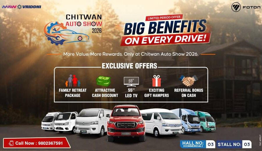 Foton Nepal brings exclusive commercial mobility offers to CADA Chitwan Auto Show 2026