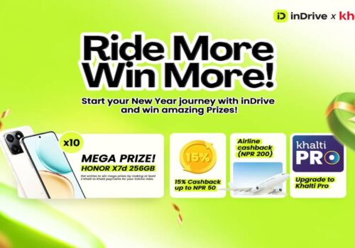 इनड्राइभको नयाँ वर्ष २०८३ को अवसरमा ‘राइड मोर, विन मोर’ क्याम्पेन