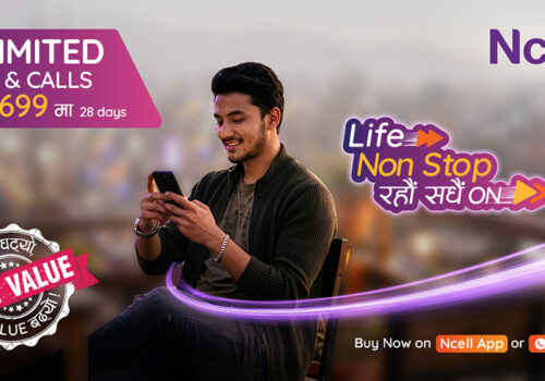 Ncell slashes unlimited data and voice pack price by 65% to Rs 699