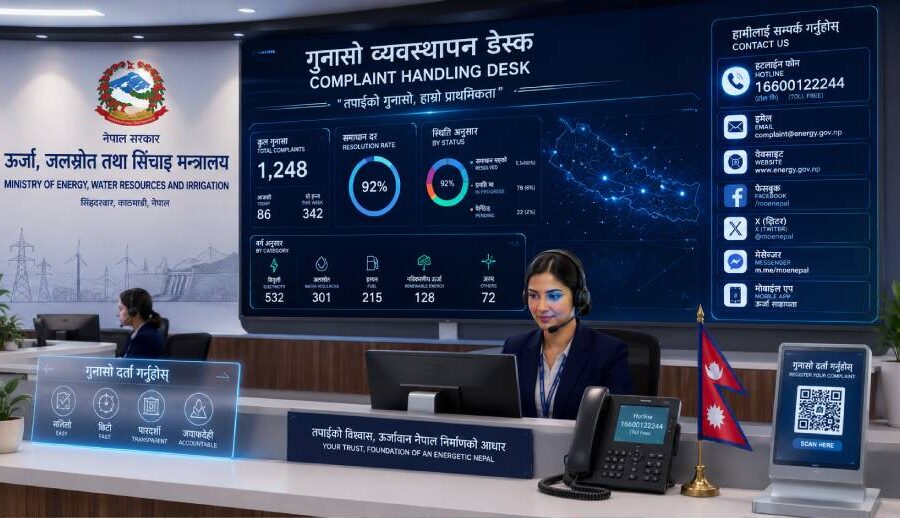 गुनासो सम्बोधनमा ऊर्जा मन्त्रालयको सक्रियता, १० हजारभन्दा बढी गुनासो सम्बोधन