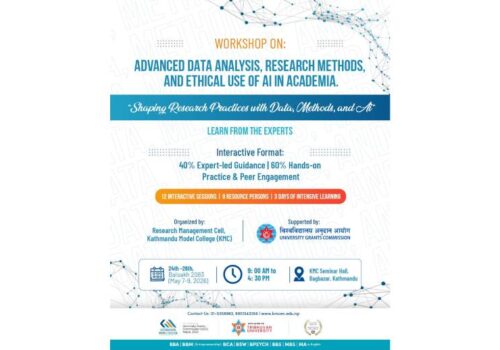KMC hosts three-day workshop on advanced research methods, data analysis, and ethical use of AI