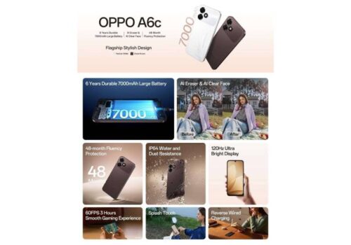 OPPO A6c launches in Nepal with 7000mAh battery and AI features