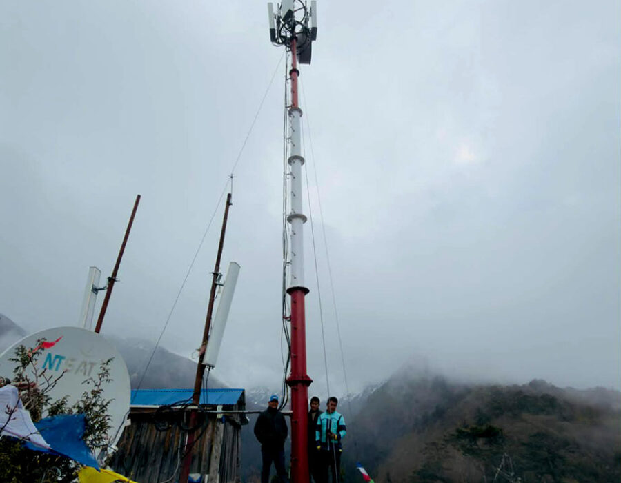 विकट हिमाली गाउँ घुन्सामा नेपाल टेलिकमको फोरजी सेवा सञ्चालनमा