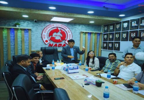 नाडा अटो शो २०२६ को स्टलका लागि गोला प्रथा सम्पन्न