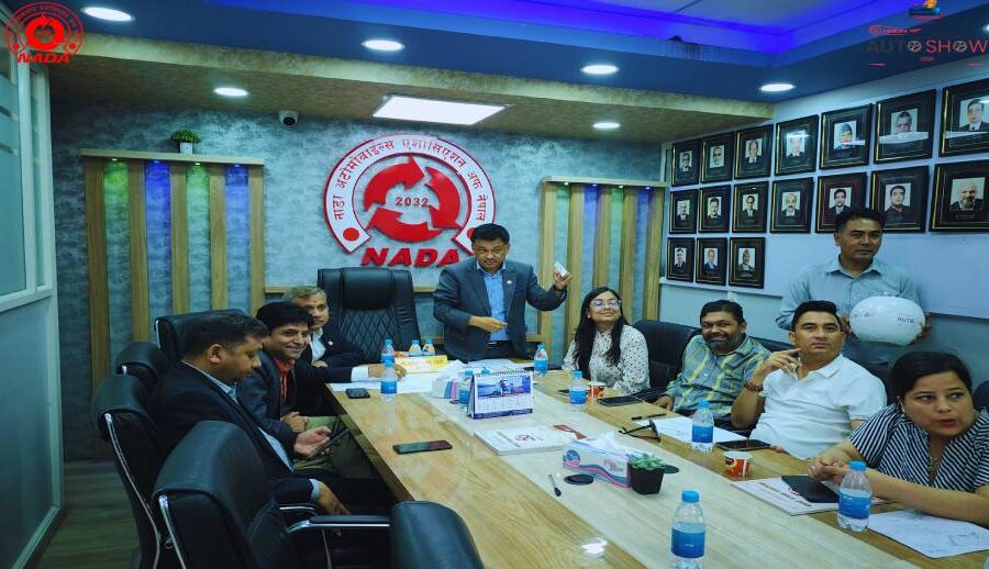 नाडा अटो शो २०२६ को स्टलका लागि गोला प्रथा सम्पन्न