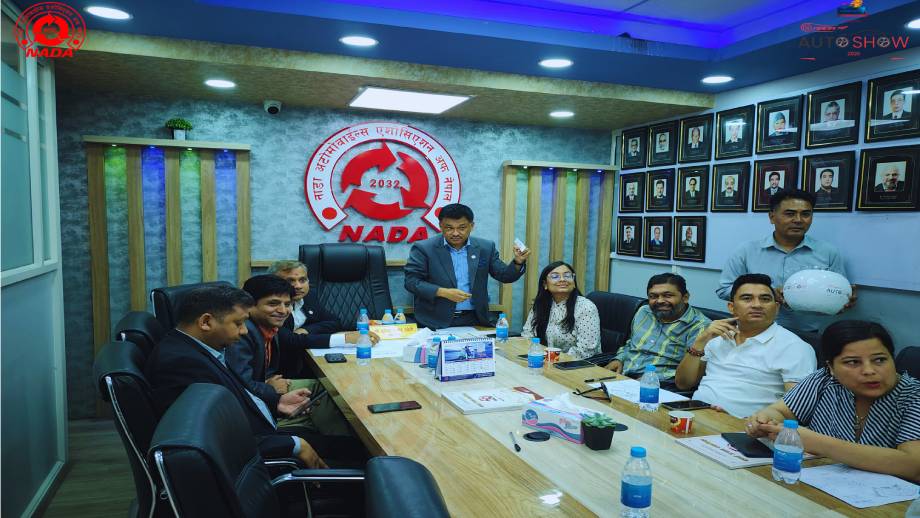 नाडा अटो शो २०२६ को स्टलका लागि गोला प्रथा सम्पन्न