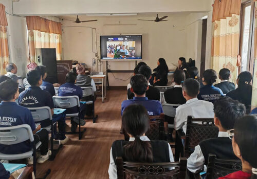 एसियाली विकास बैंक र ह्वावे नेपालको सहयोगमा विश्व निकेतन विद्यालयमा ‘स्मार्ट क्लासरुम’ सञ्चालन