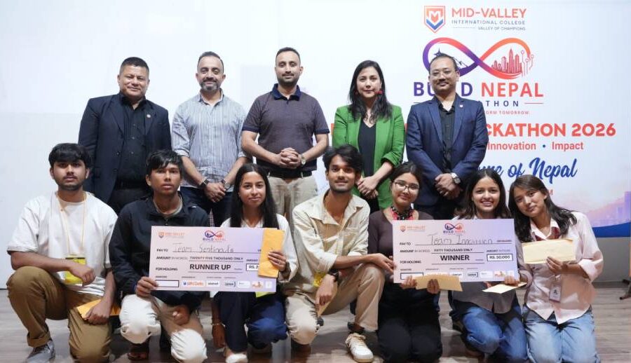 ‘InnoVision’ wins Mid-Valley’s ‘Build Nepal Hackathon 2026’, ‘Sentinaz’ named runner-up