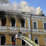 Russian drone hits Kyiv’s Academy of Sciences