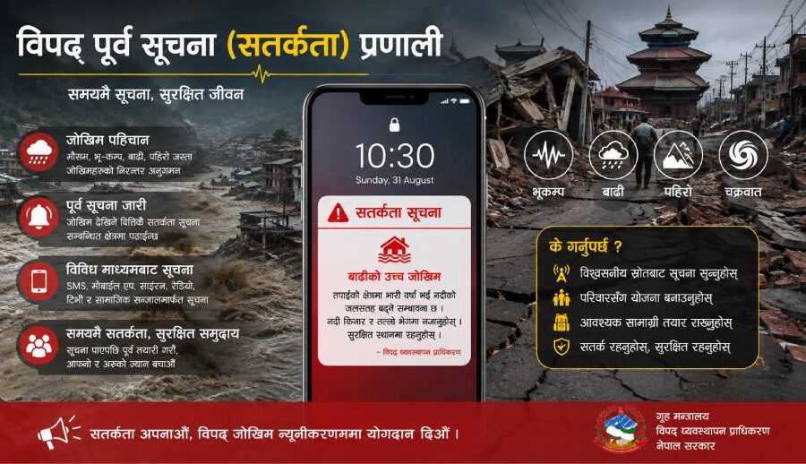 पूर्वसूचना प्रणालीलाई प्रभावकारी बनाउन विज्ञको सुझाव