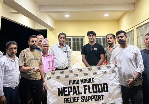 पब्जी मोबाइल नेपालद्वारा बाढी प्रभावित परिवारलाई अत्यावश्यक राहत सामग्री हस्तान्तरण